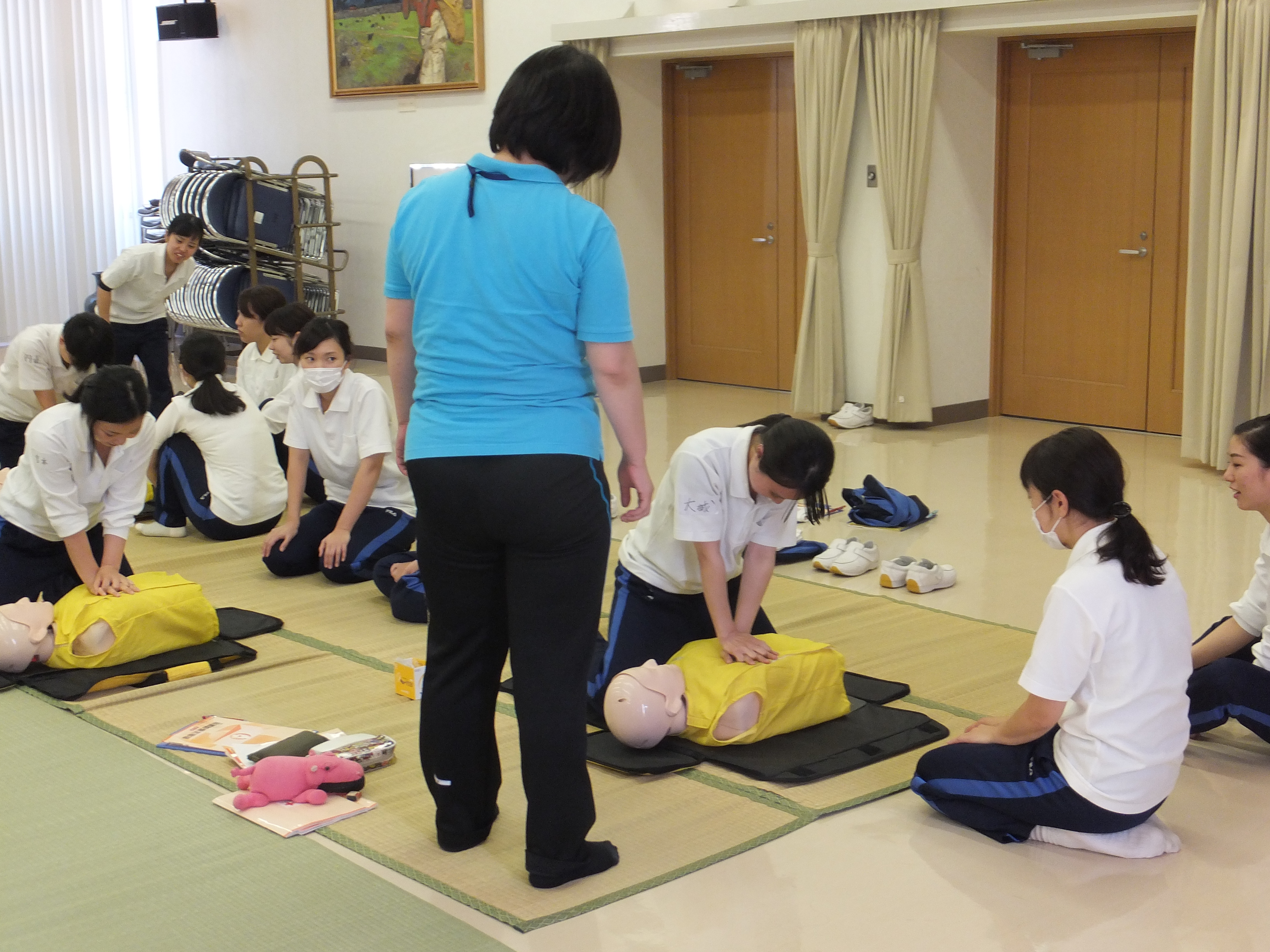 日本赤十字救急法救急員養成講習会　３年生対象